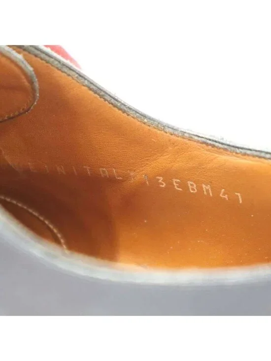 ★SOLD★ Dior Homme 13 SS Wingtip Leather Derby Shoes 3 De060 vjl Navy 41 - Picture 6 of 7